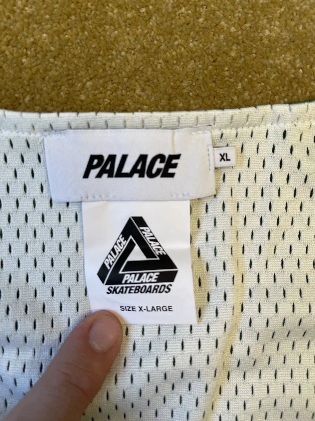 eBay 168569363732 photo 2: Palace Reverso Mesh Border Vest In Green/White (SS 2024) Size XL, BNWT