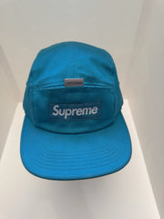 eBay 168575010589 photo 2: Supreme Reflective Tab Pocket Camp Cap In Teal (SS 2018) One Size