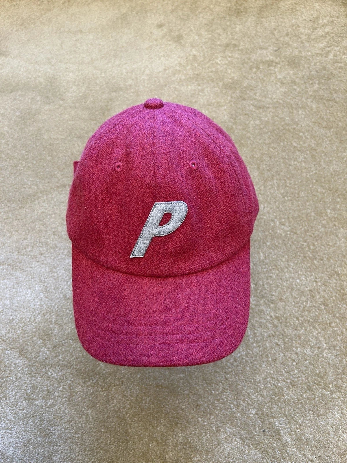 eBay 168357502863 photo 2: Men’s Palace P Wool 6-Panel Cap In Burgundy (FW 2019)