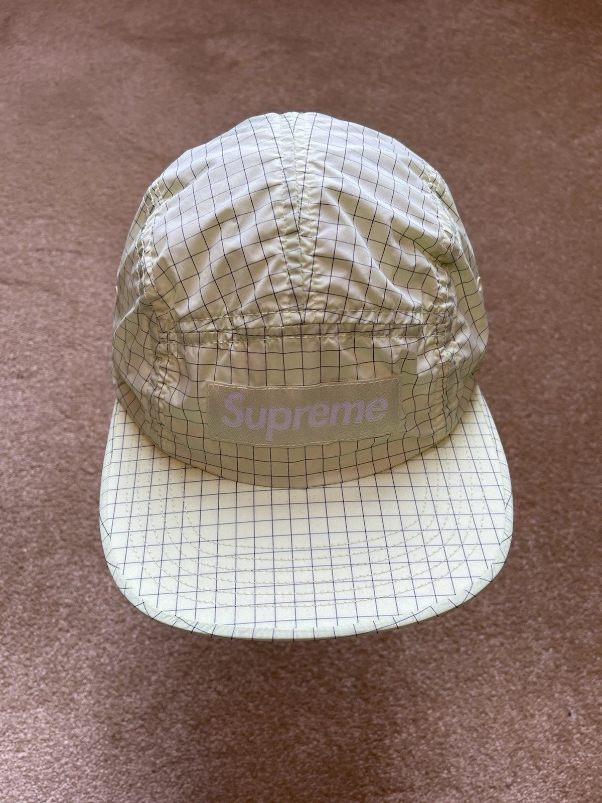 eBay 168433070931 photo 2: Supreme Contrast Ripstop Camp Cap In Pale Green (SS 2018) One Size