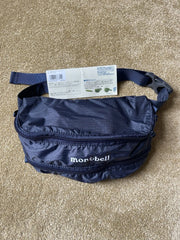 eBay 168527875596 photo 1: Men’s Montbell Pocketable Light Banana Pouch Waist Bag In Navy, BNWT