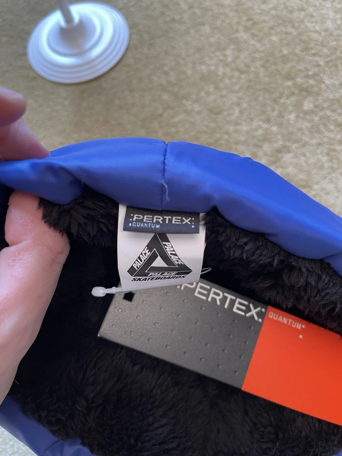 eBay 168200118352 photo 5: Men’s Palace Peretex Puffa Beanie Hat In Ultra Blue (FW 2024) Size S/M, BNWT