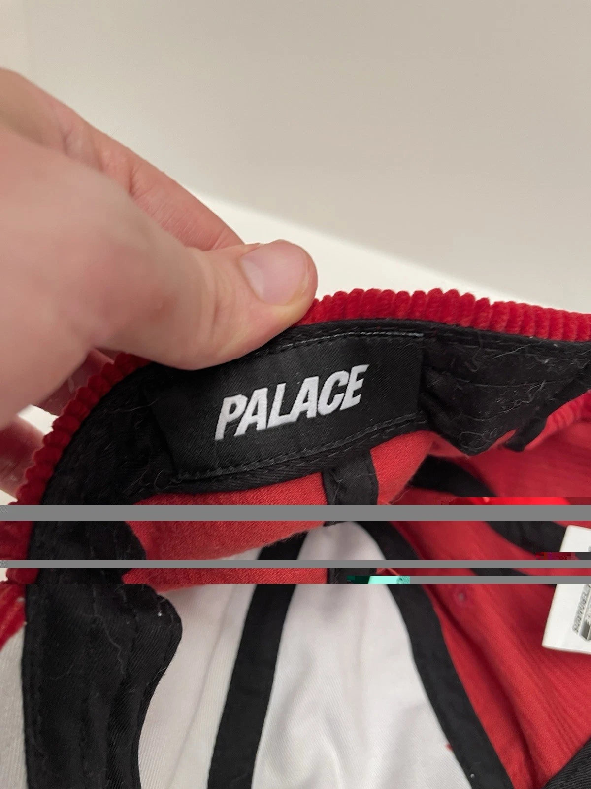 eBay 168449713228 photo 7: Palace Cord Tri-Ferg Patch 6-Panel Cap In Red (FW 2023) One Size