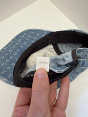 eBay 168552553336 photo 8: Supreme Jacquard Logos Denim 6-Panel Cap In Blue (SS 2020) One Size