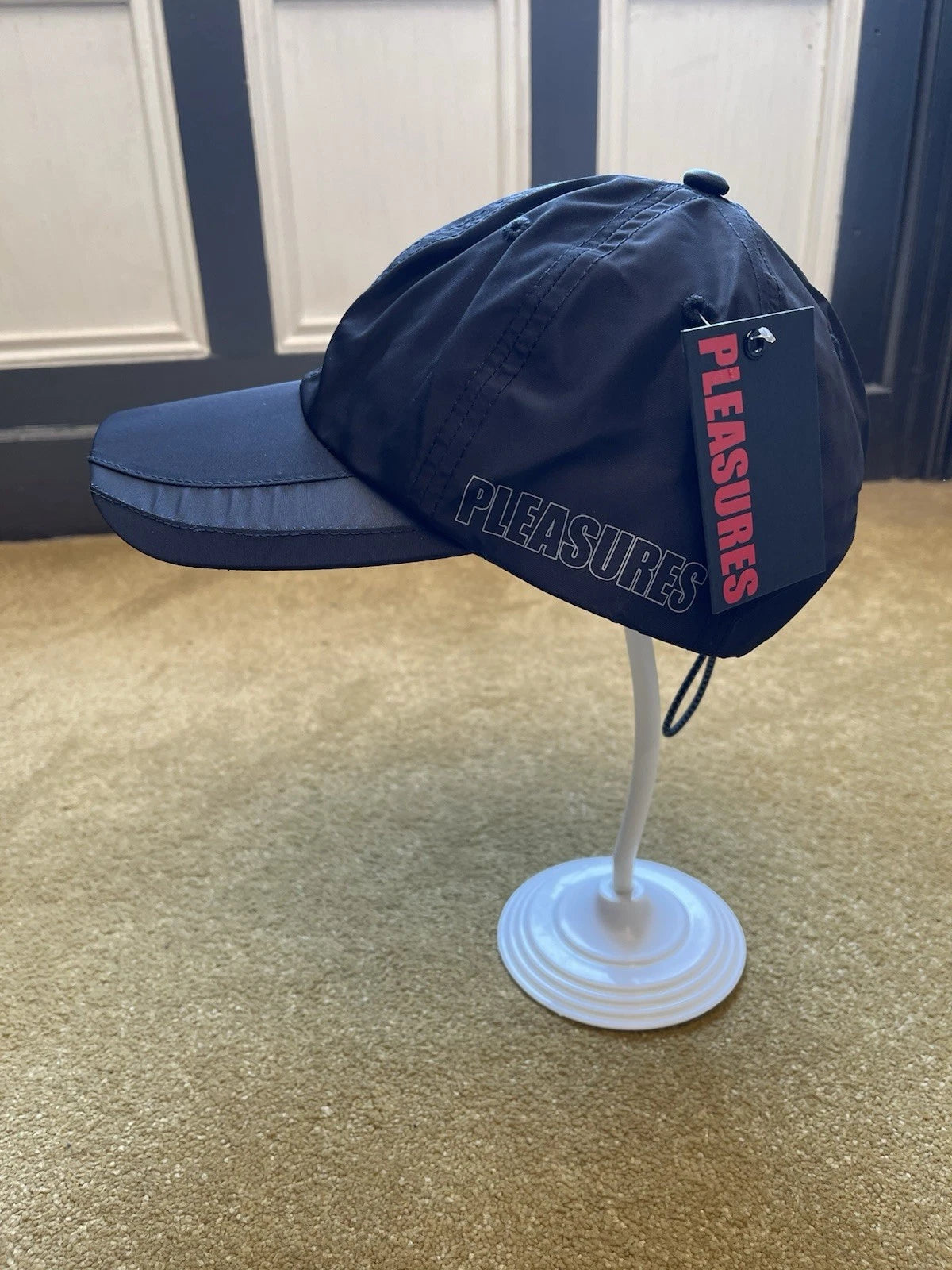 eBay 168294955859 photo 3: Men’s Pleasures x Boiler Room Sports Cap in Black, BNWT