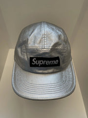 eBay 168453037612 photo 2: Men’s Supreme Washed Chino Twill Camp Cap In Silver (SS 2025) One Size