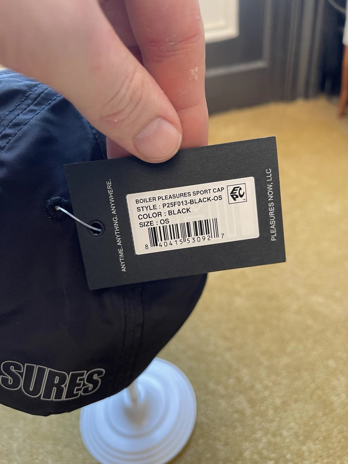 eBay 168294955859 photo 6: Men’s Pleasures x Boiler Room Sports Cap in Black, BNWT