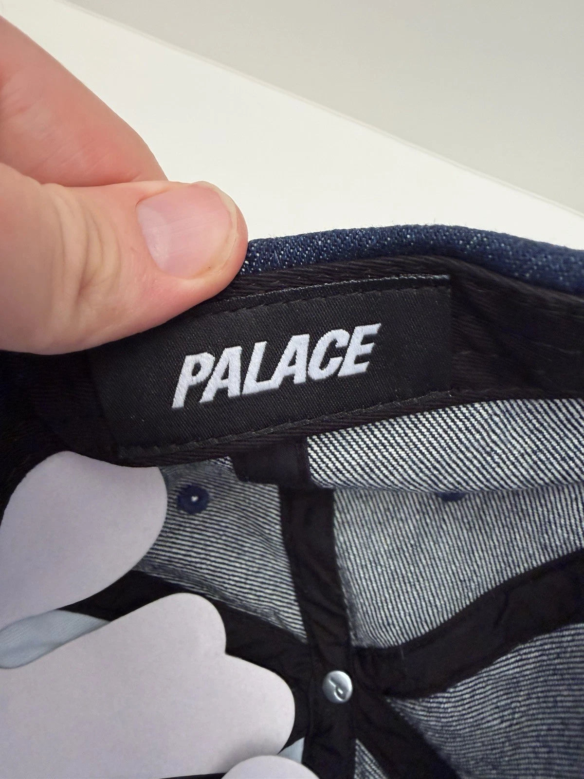 eBay 168557610656 photo 7: Palace Phantom Of The Opera 6-Panel Cap In Stonewash Denim (FW 2024) One Size
