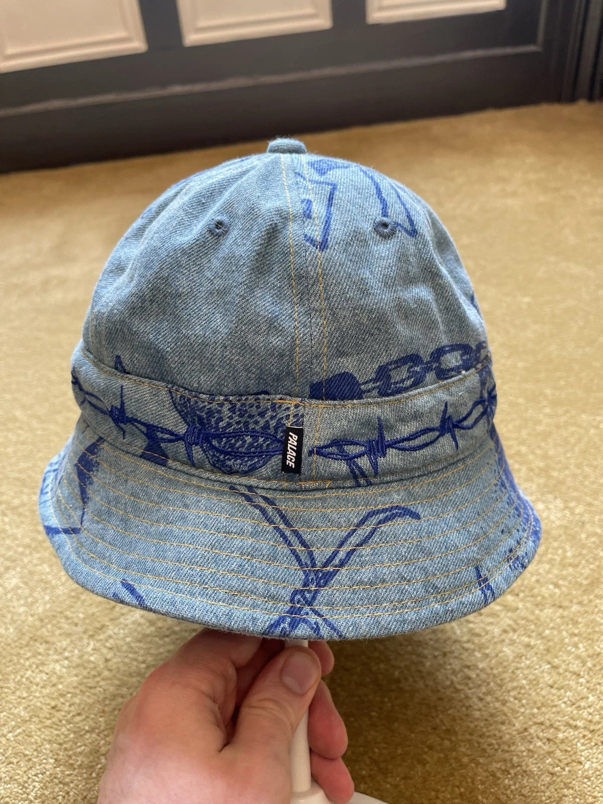 eBay 168338313927 photo 4: Men’s Palace Lotties Denim Bucket Hat (SS 2021) Size S/M