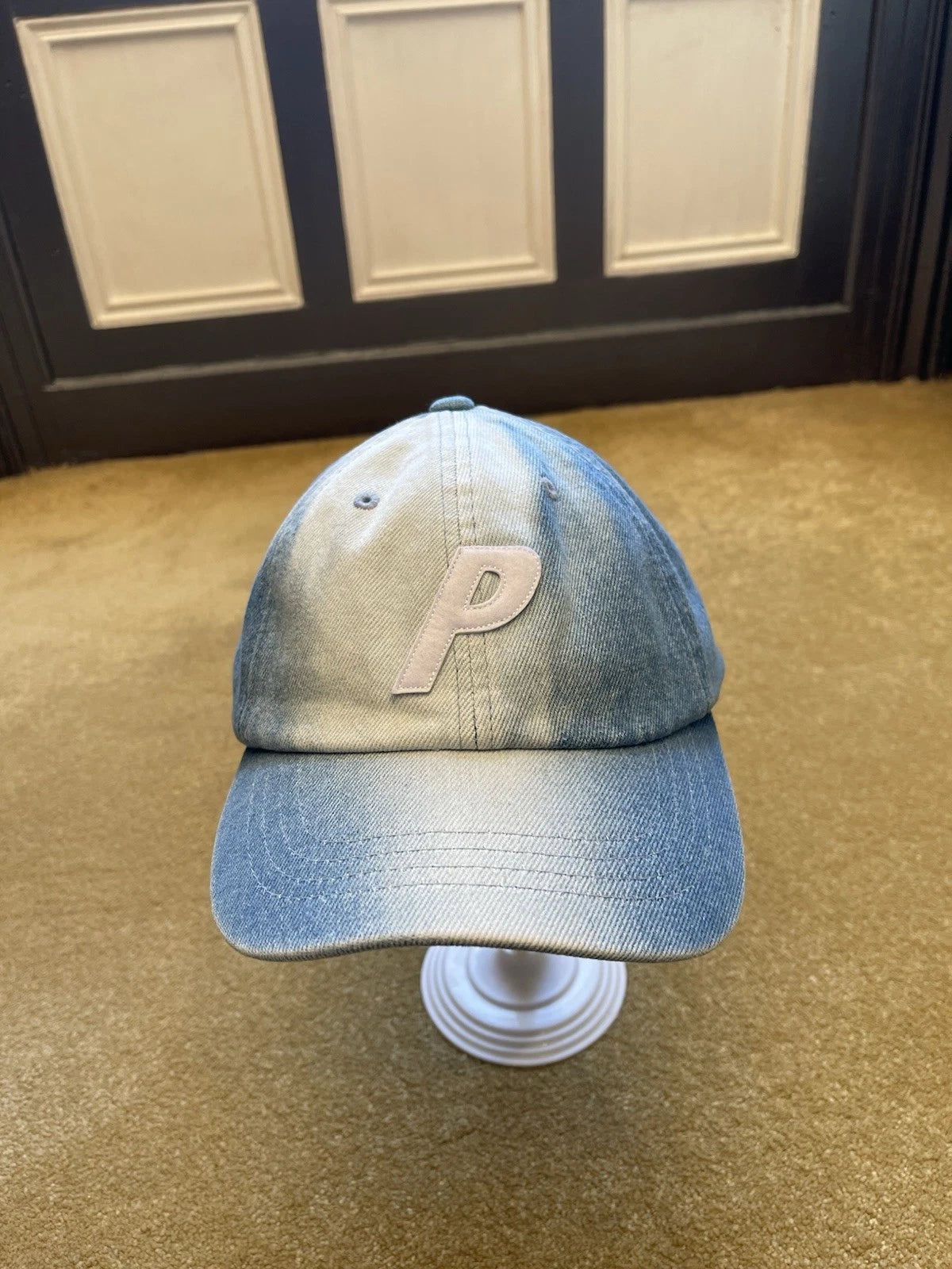 eBay 168549854382 photo 1: Men’s Palace Denim P 6-Panel Stone Wash Cap (FW 2025)