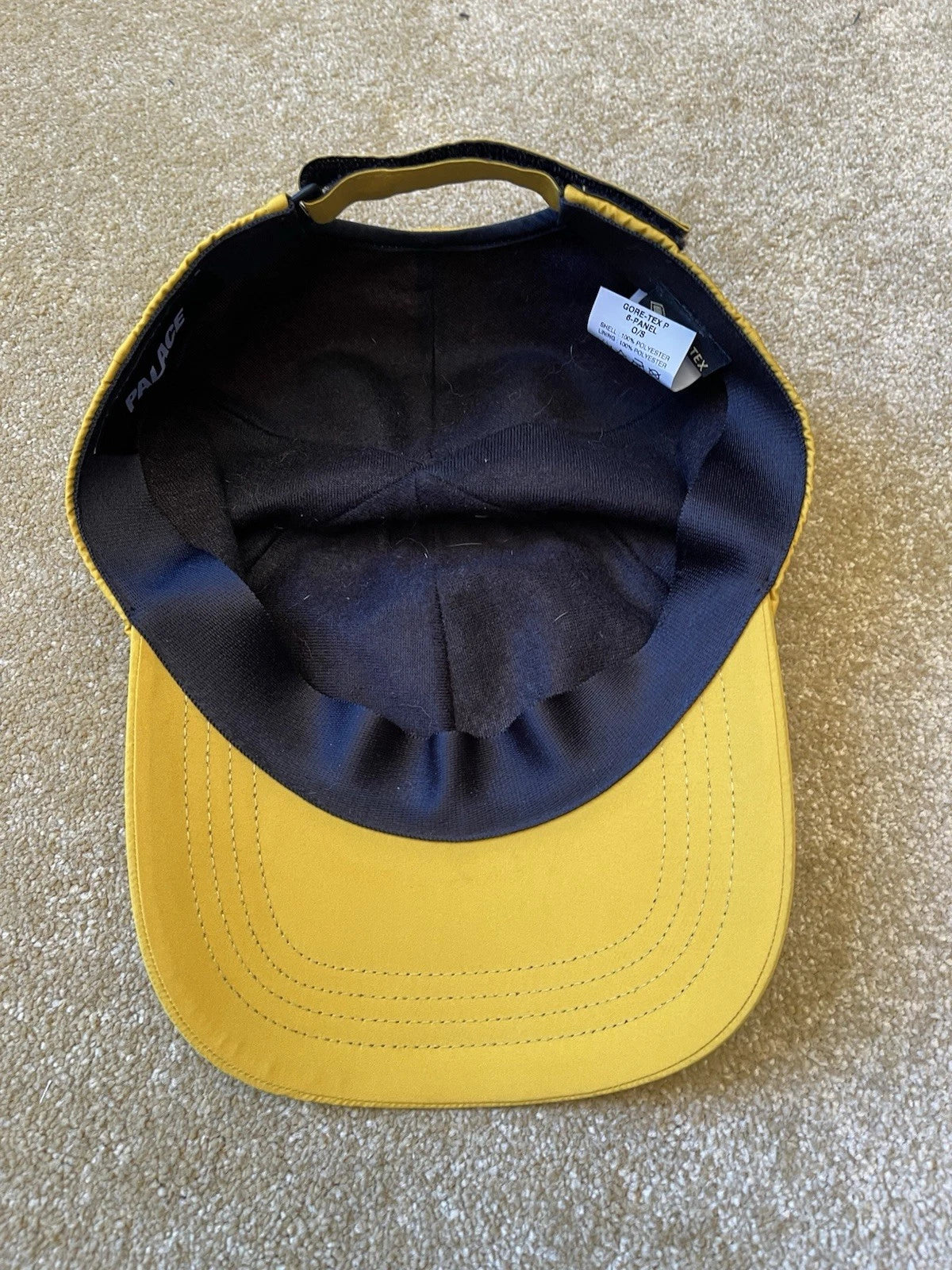 eBay 168084706202 photo 3: Men’s Palace Gore-Tex P 6-Panel Cap in Yellow (FW 2020)