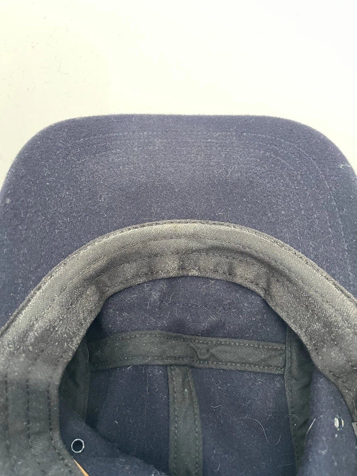 eBay 168522868414 photo 11: Supreme Loro Piana Wool Capolavoro Camp Cap In Navy (FW 2021) One Size