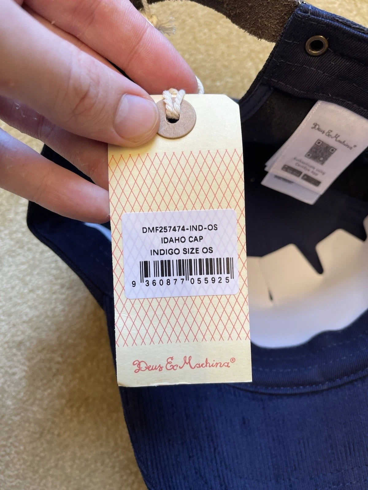 eBay 168441763812 photo 9: Deus Ex Machina Idaho Cap In Indigo, One Size, BNWT