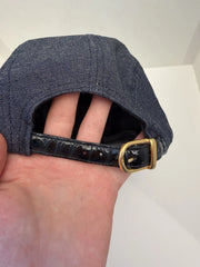 eBay 168578156992 photo 8: Supreme Denim Croc Strap Camp Cap In Indigo (FW 2014) One Size