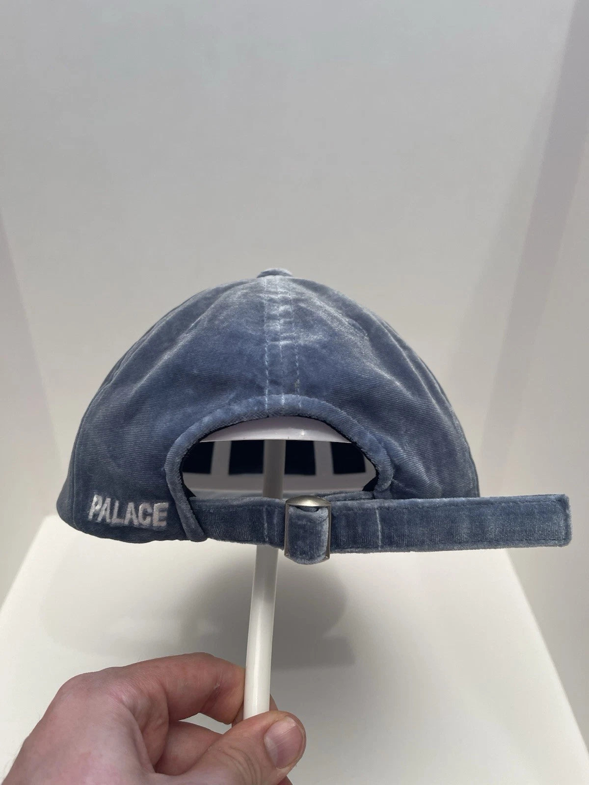eBay 168475814824 photo 4: Palace Velvet P 6-Panel Cap In Blue/White (SS 2018) One Size