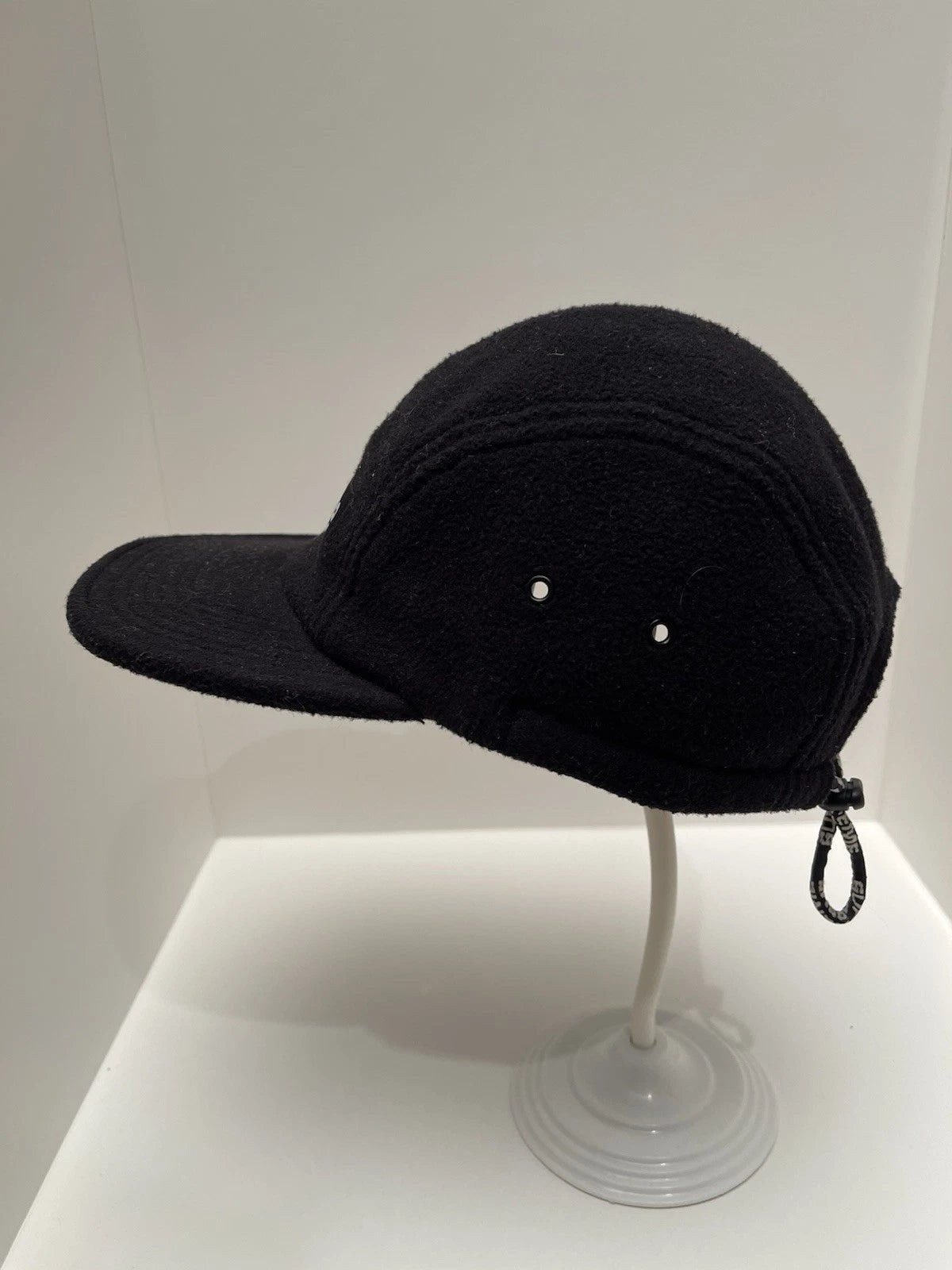 eBay 168449721163 photo 3: Supreme Fleece Pull Cord Camp Cap In Black (FW 2018) One Size