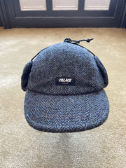 eBay 168384231558 photo 1: Men’s Palace Harris Tweed Earflap 4 Panel Cap In Grey (FW 2020) Size S/M