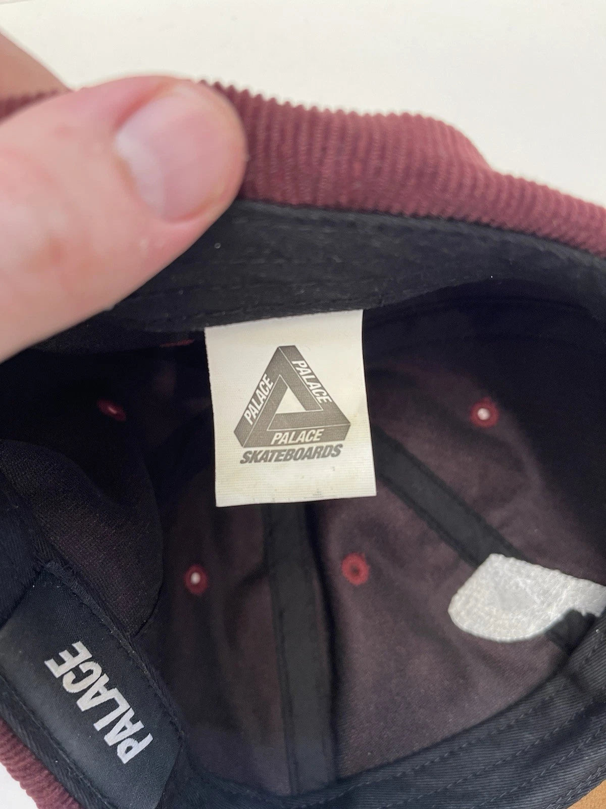eBay 168525639905 photo 8: Palace P 6-Panel Cord/Suede Cap In Burgundy (FW 2017) One Size