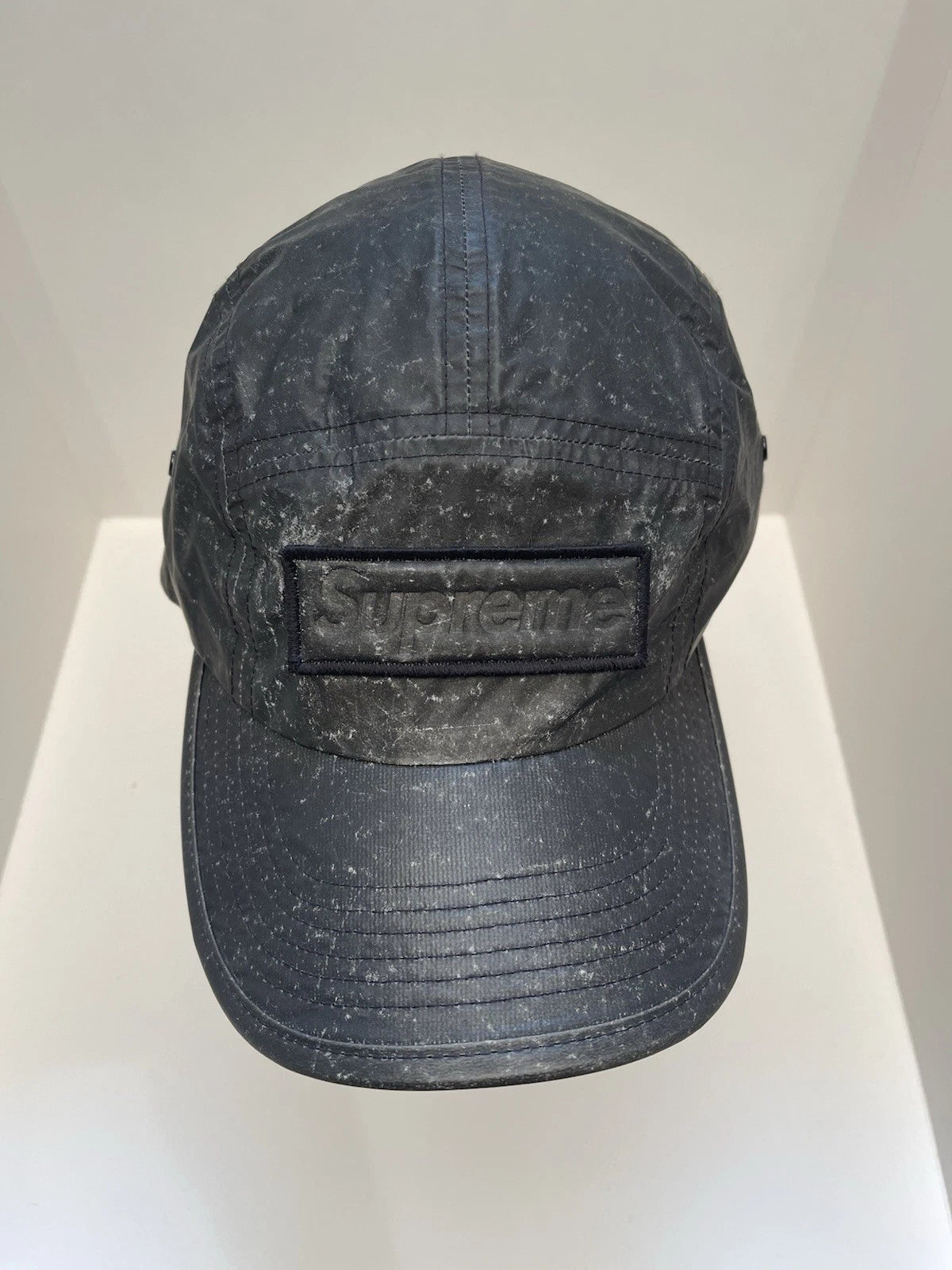 eBay 168520546744 photo 2: Supreme Reflective Speckled Camp Cap In Black (FW 2020) One Size