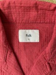 eBay 168540203011 photo 2: Men’s Folk Wilkes Short Sleeve Shirt In Washed Coral Size XL, BNWT