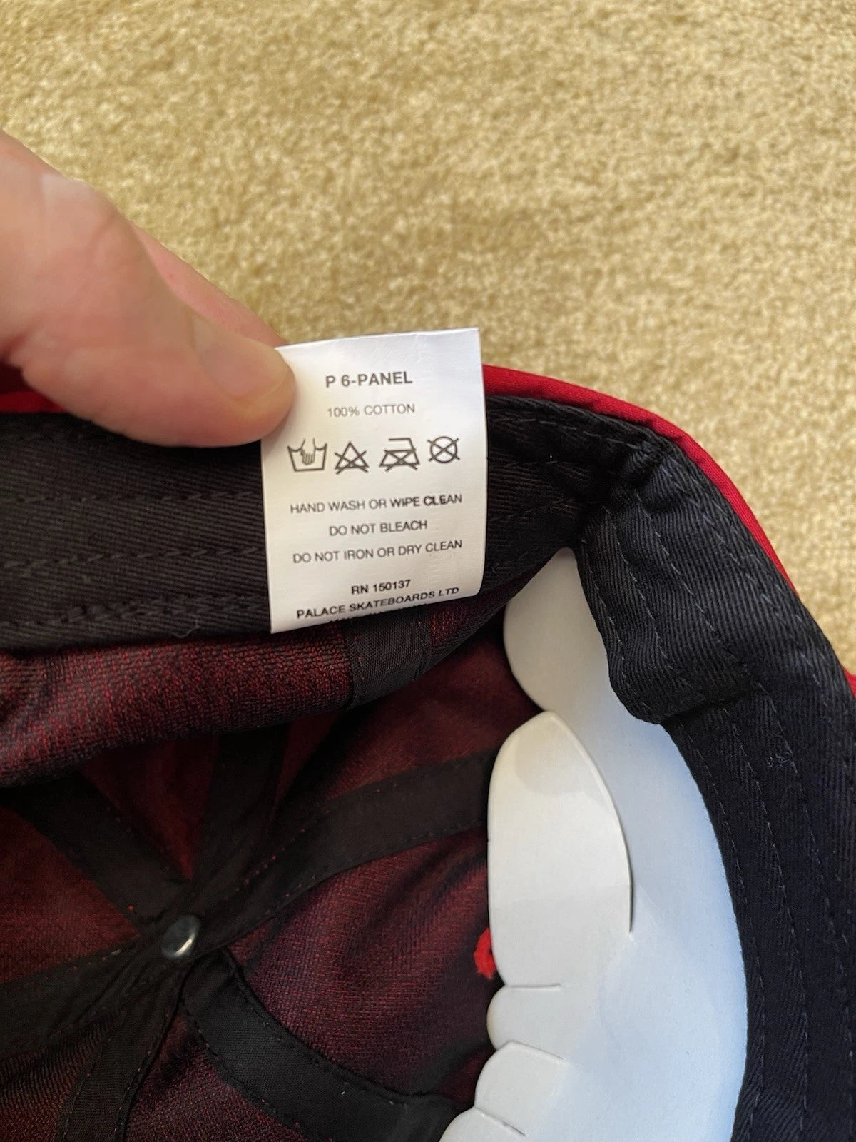 eBay 168081668369 photo 10: Palace P 6-Panel Ventile Cap in Red (FW 2017) BNWT