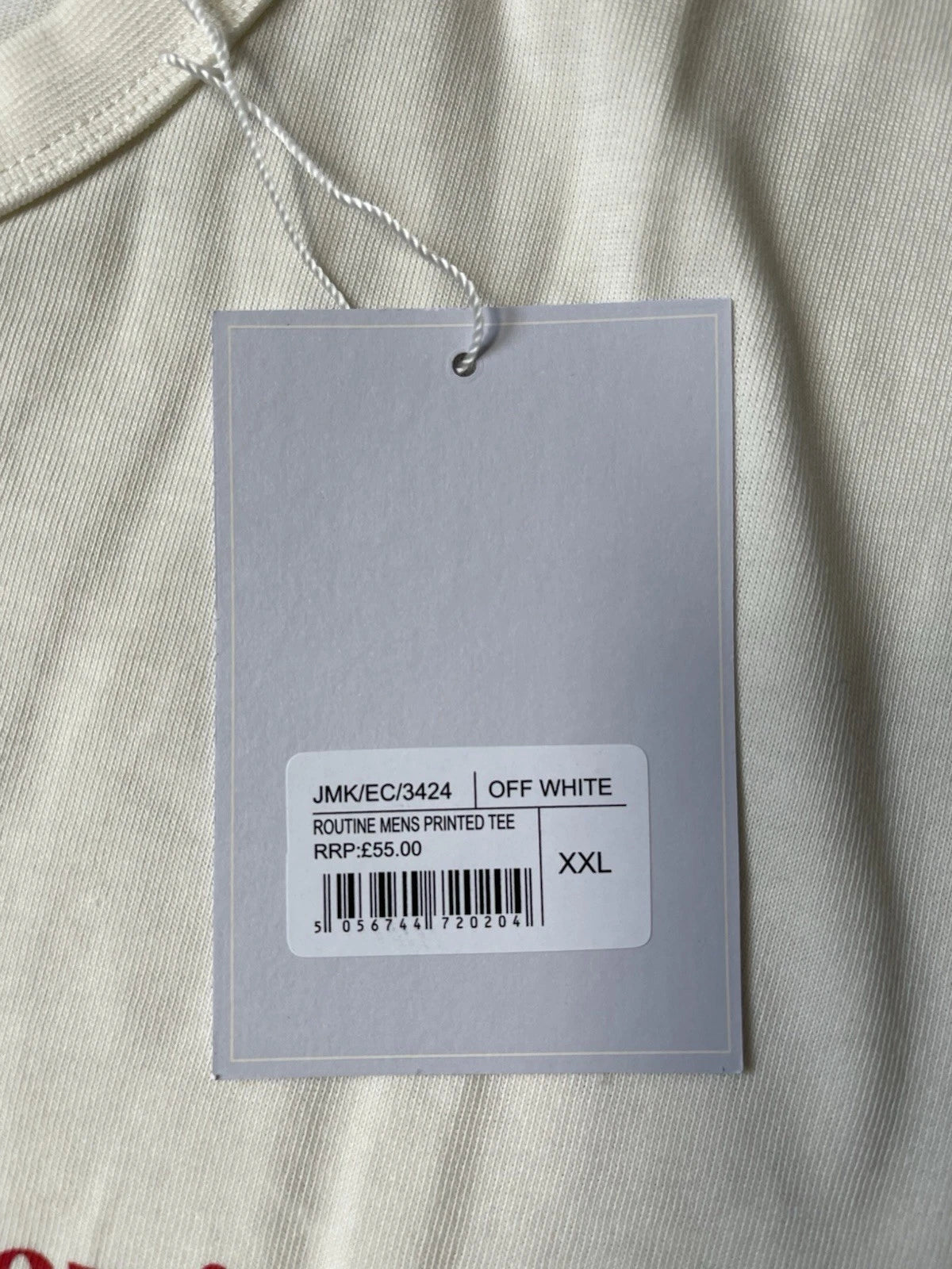 eBay 168520516482 photo 4: Men’s Percival Routine Graphic T-shirt In Cream Size XXL, BNWT