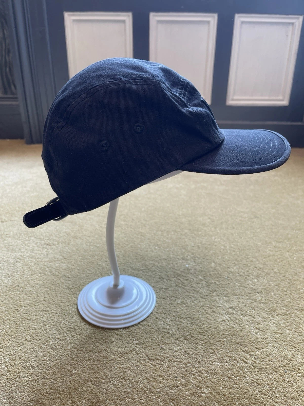 eBay 168433053590 photo 3: Supreme Washed Chino Twill Camp Cap In Black (SS 2024)
