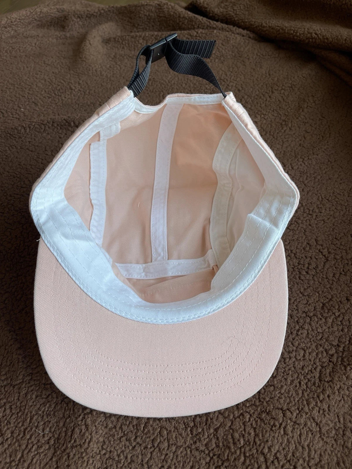 eBay 168542486284 photo 4: Supreme Side Zip Camp Cap In Light Peach (FW 2017) One Size