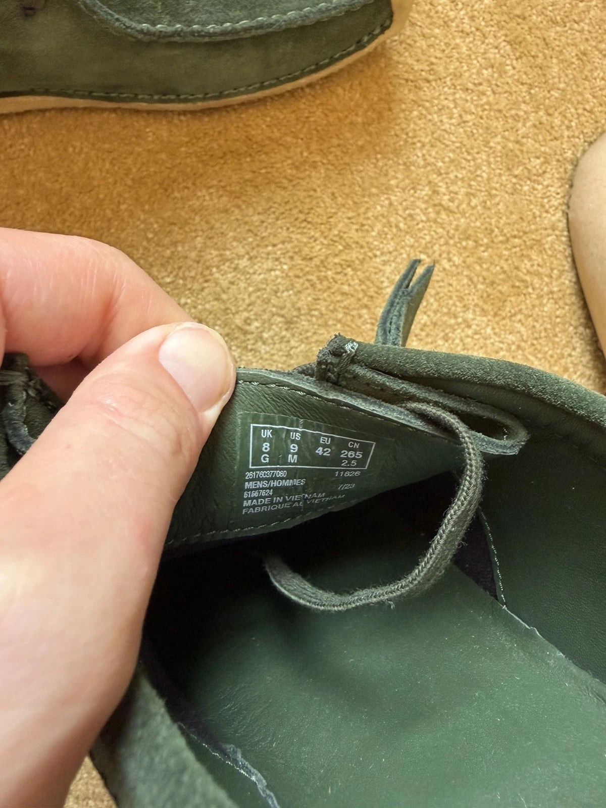eBay 168552577279 photo 6: Men’s Clark’s Originals Natalie European Exclusive Shoes In Deep Green Size UK 8