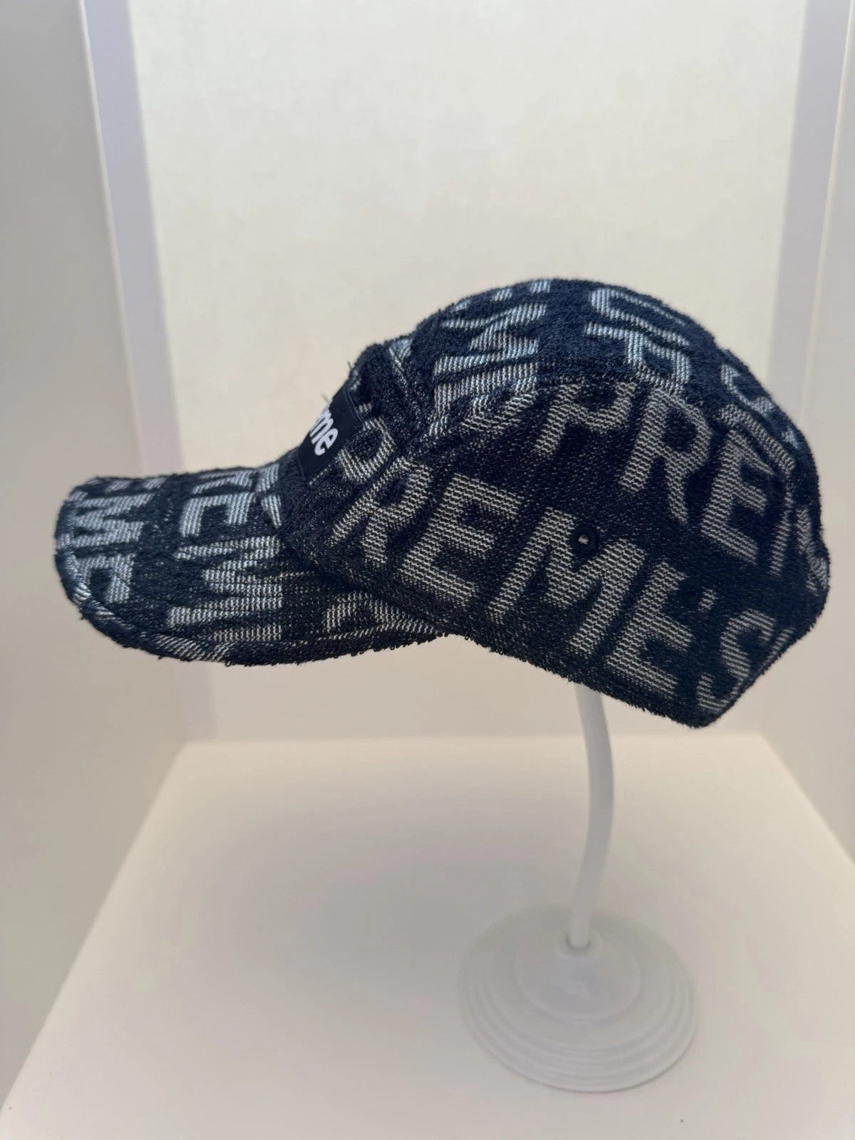 eBay 168569609214 photo 3: Supreme Terry Spellout Camp Cap In Black (SS 2022) One Size