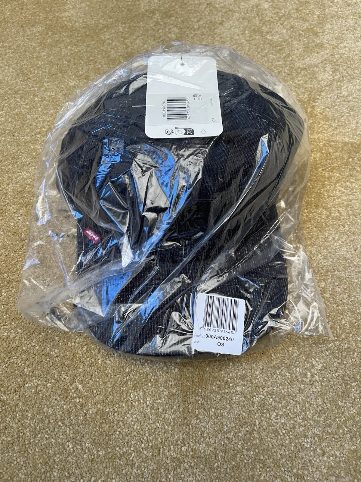 eBay 168199551441 photo 10: Levi’s Leather Patch Cord Relaxed Dad Cap In Black, BNWT