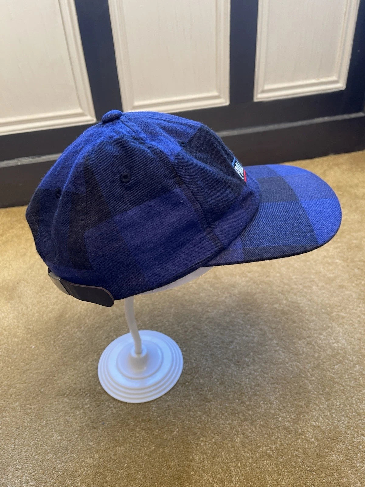 eBay 168089912533 photo 2: Men’s Palace Plaid Stadium 6-Panel Cap in Blue (FW 2020)