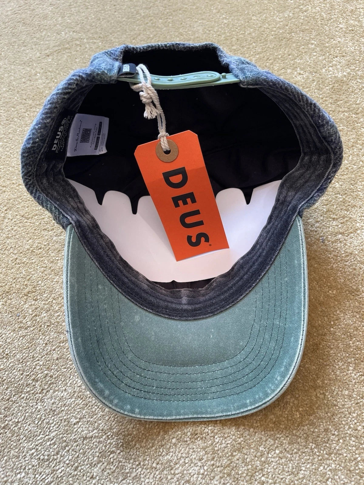 eBay 168441251212 photo 4: Deus Ex Machina Vacay Check Dad Cap in Green, One Size, BNWT