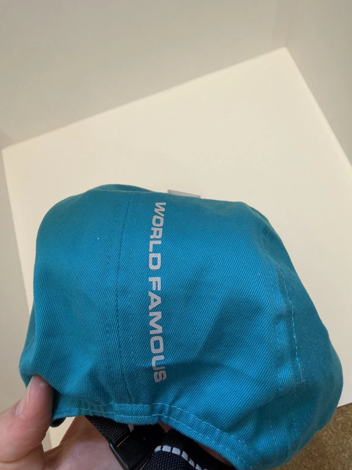 eBay 168575010589 photo 10: Supreme Reflective Tab Pocket Camp Cap In Teal (SS 2018) One Size