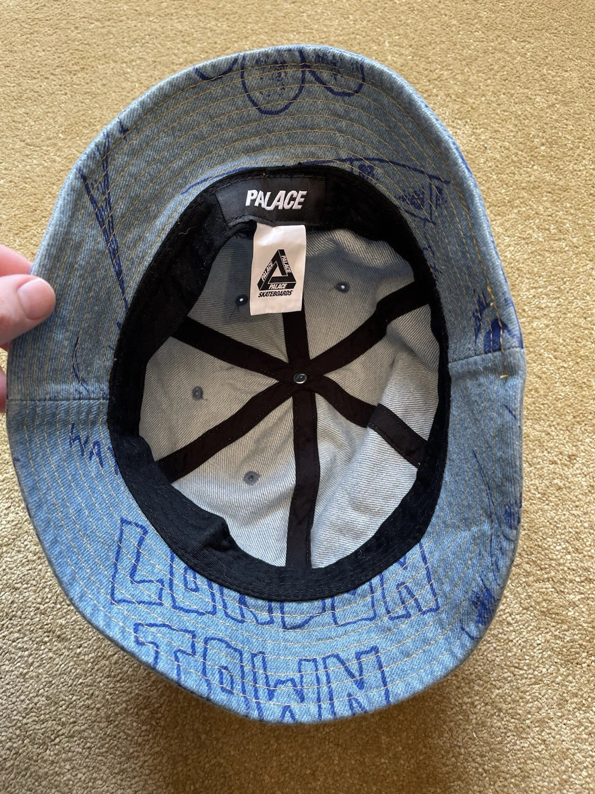 eBay 168338313927 photo 7: Men’s Palace Lotties Denim Bucket Hat (SS 2021) Size S/M