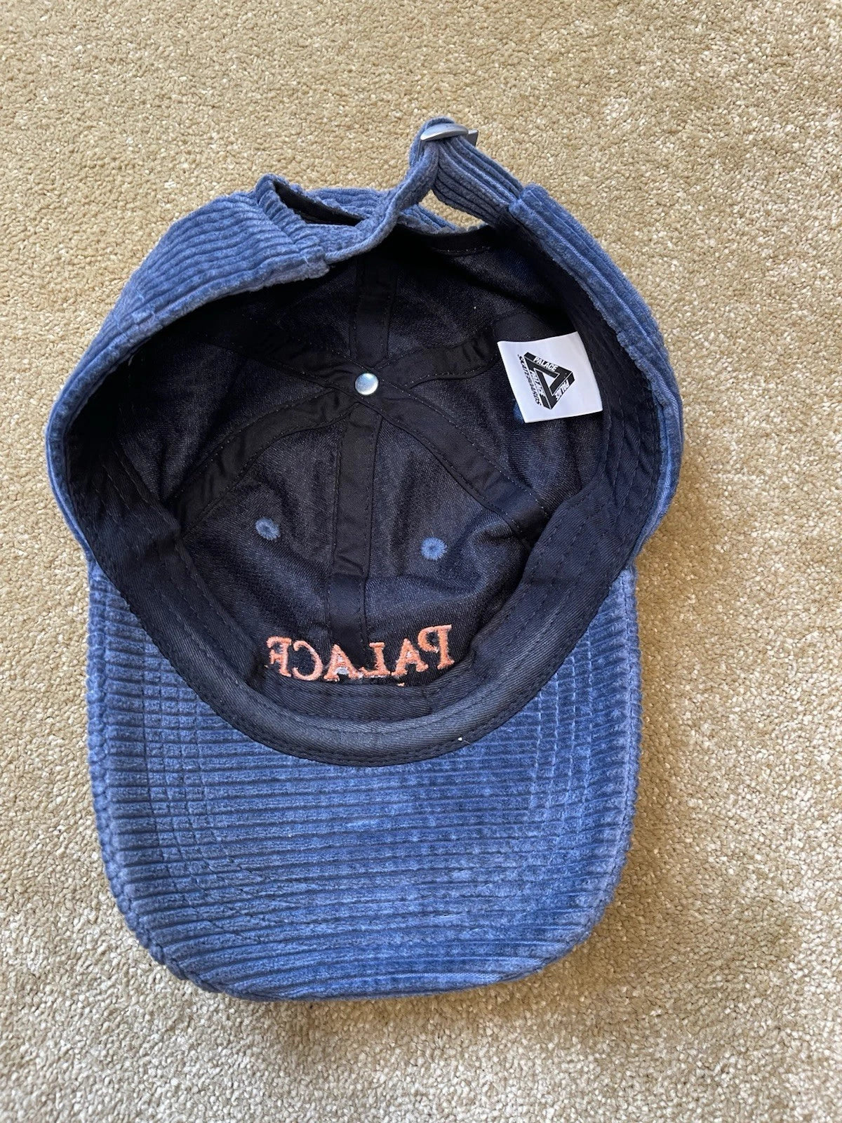 eBay 168295318822 photo 7: Men’s Palace Waff Limits 6-Panel Corduroy Cap In Blue (FW 2018)