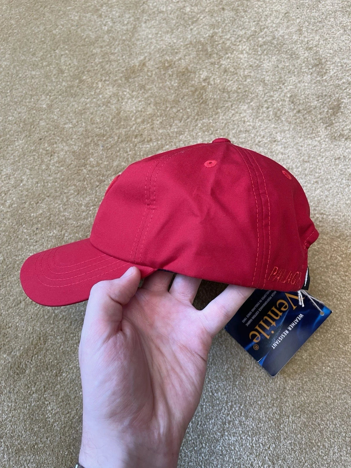 eBay 168081668369 photo 3: Palace P 6-Panel Ventile Cap in Red (FW 2017) BNWT