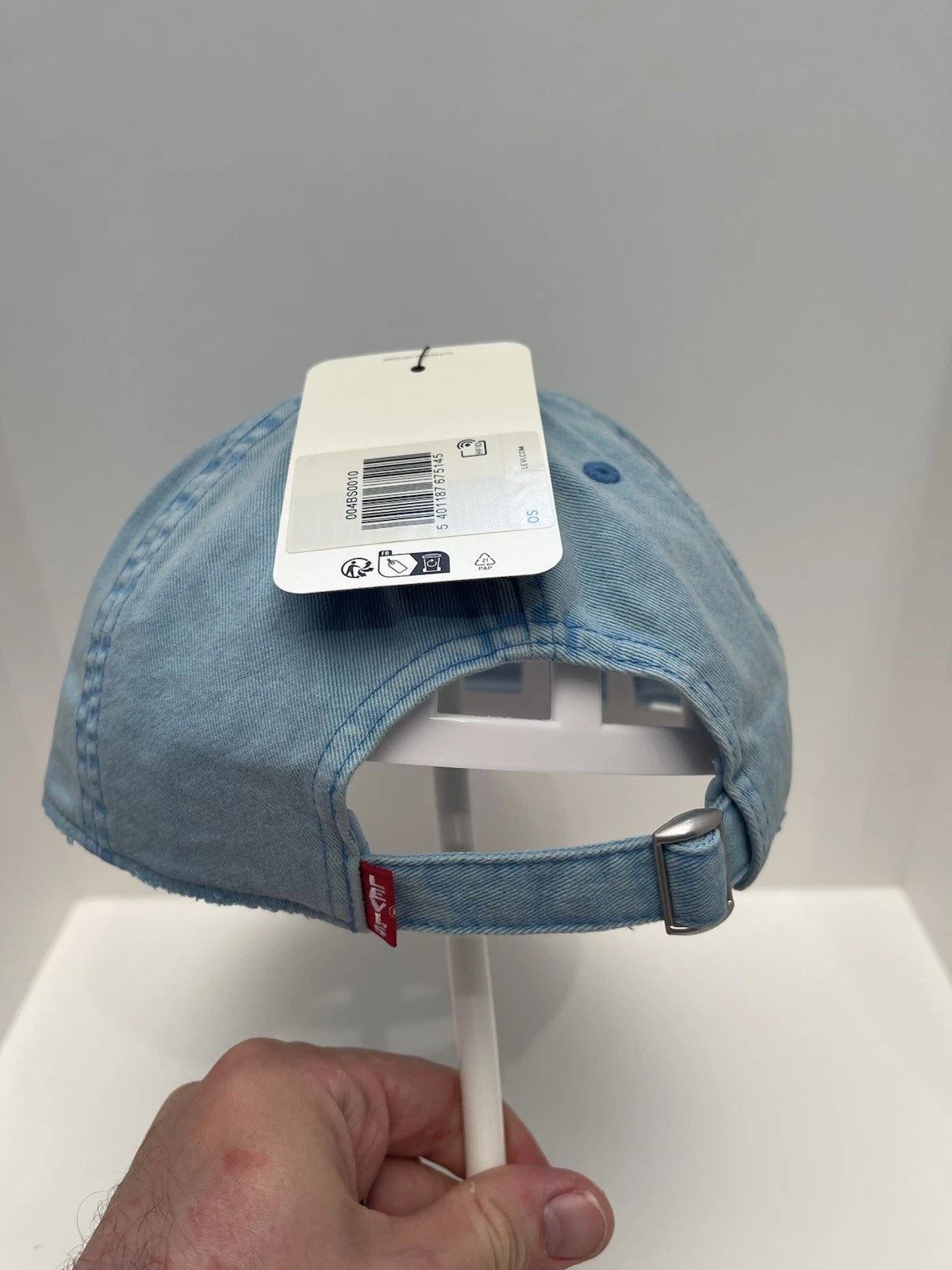 eBay 168515632268 photo 4: Levi’s LS Monogram Logo Cap In Washed Blue, One Size, BNWT