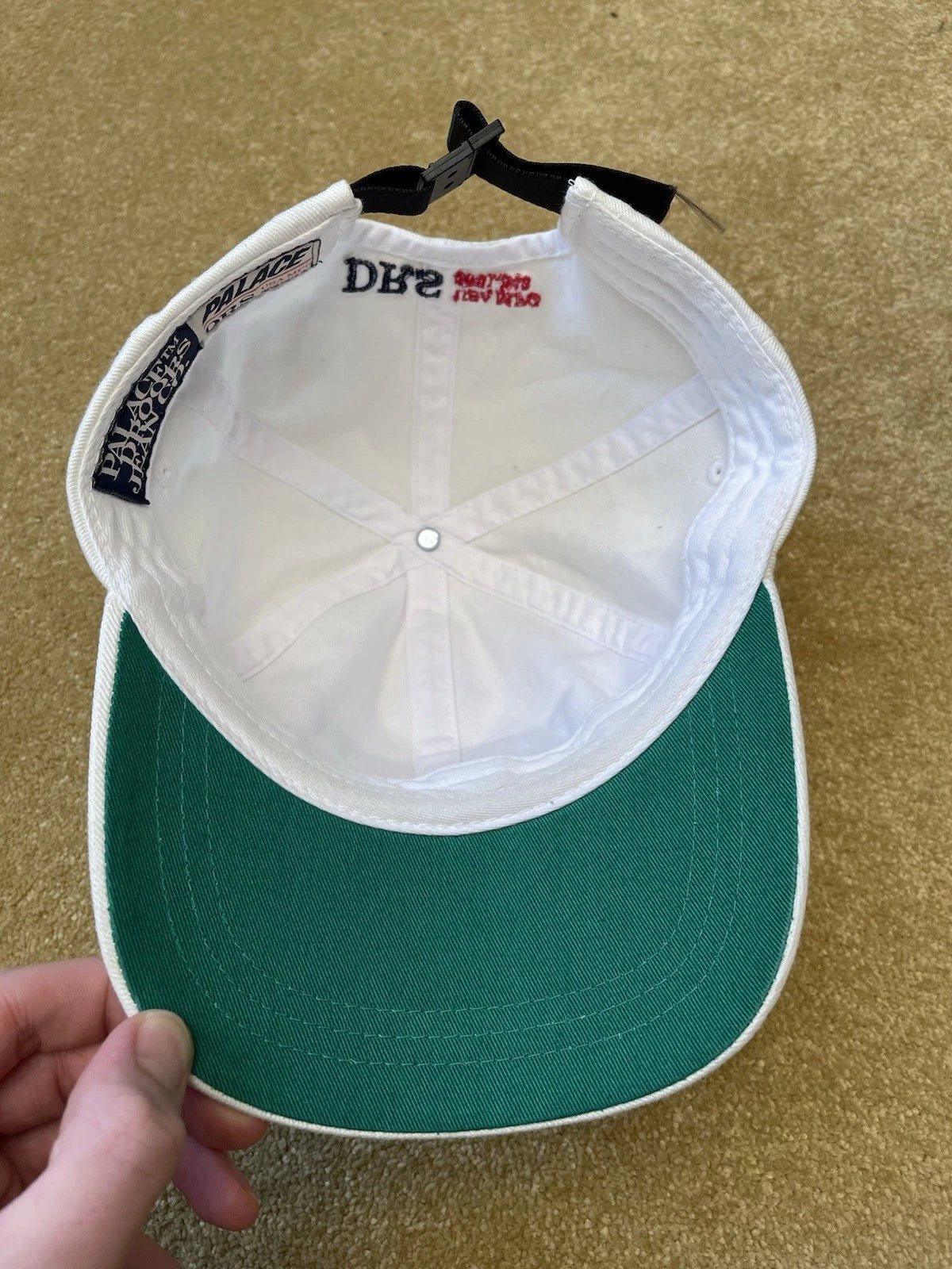 eBay 168081410065 photo 3: Palace x Droors 6-Panel Cap in White (SS 2023)
