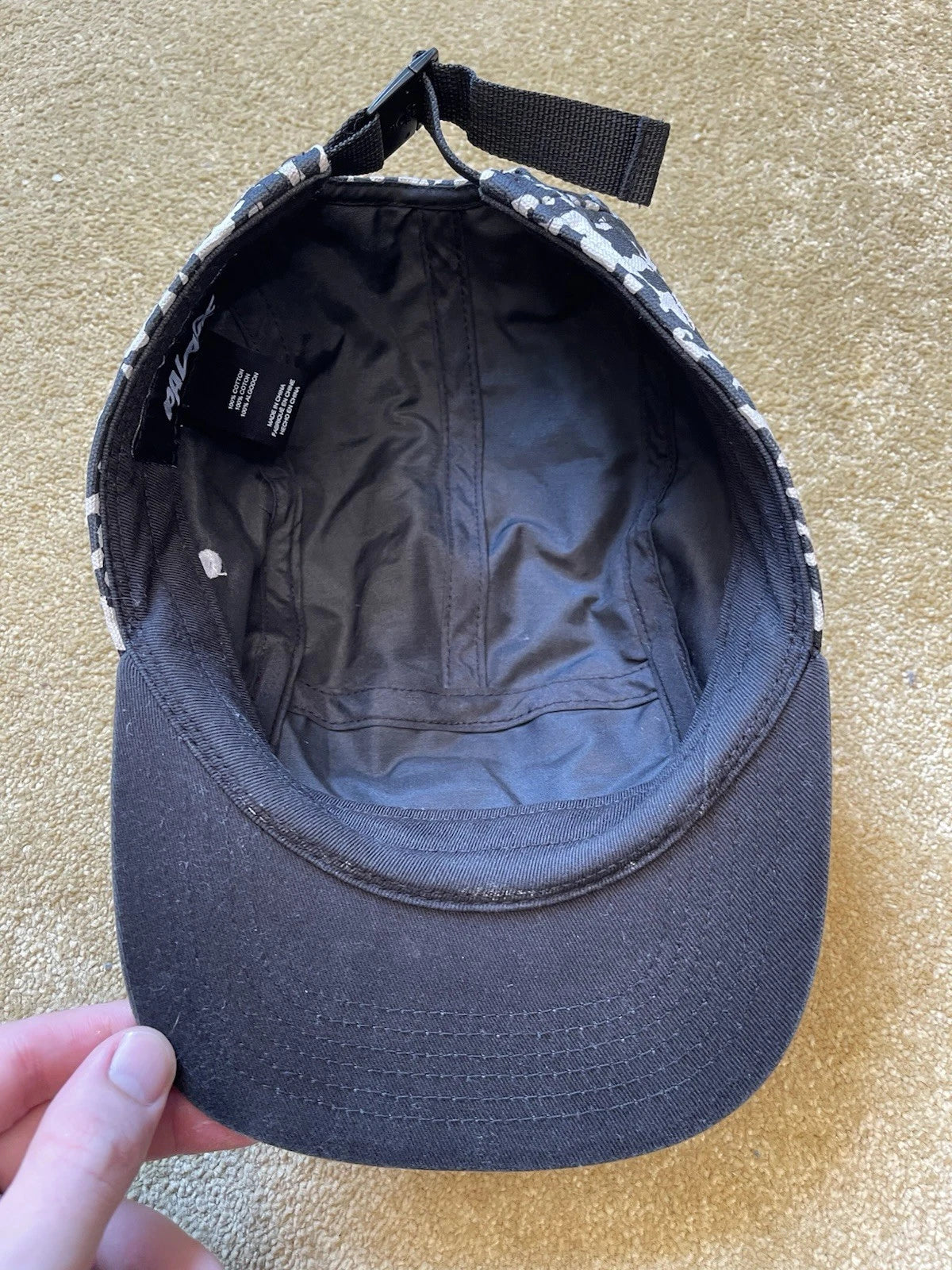 eBay 168438378087 photo 9: Men’s Palace 5-Panel Camp Cap In Black and White, One Size