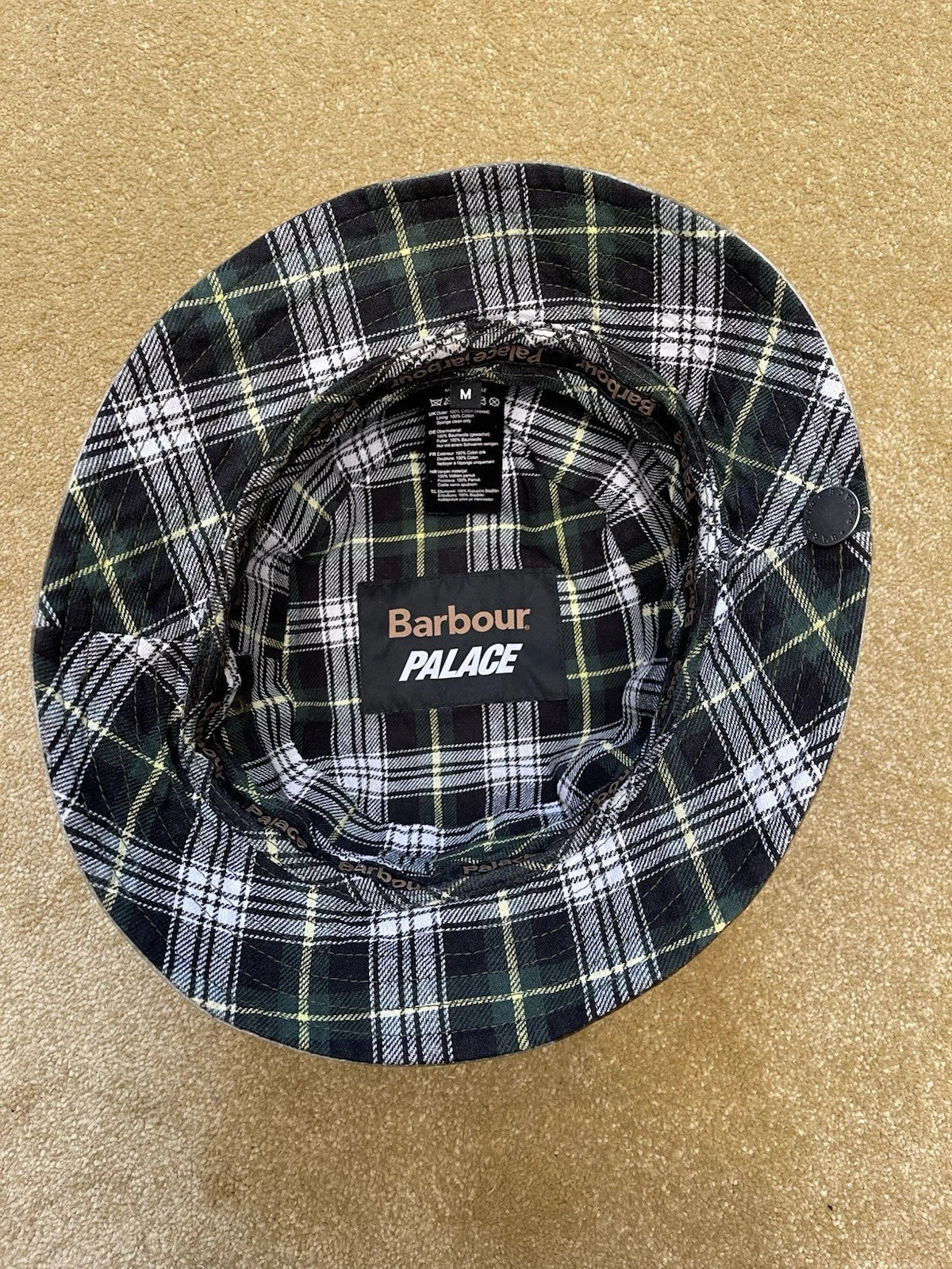 eBay 168185662352 photo 5: Men’s Barbour x Palace Sports Hat In Camo Size M (FW 2023)