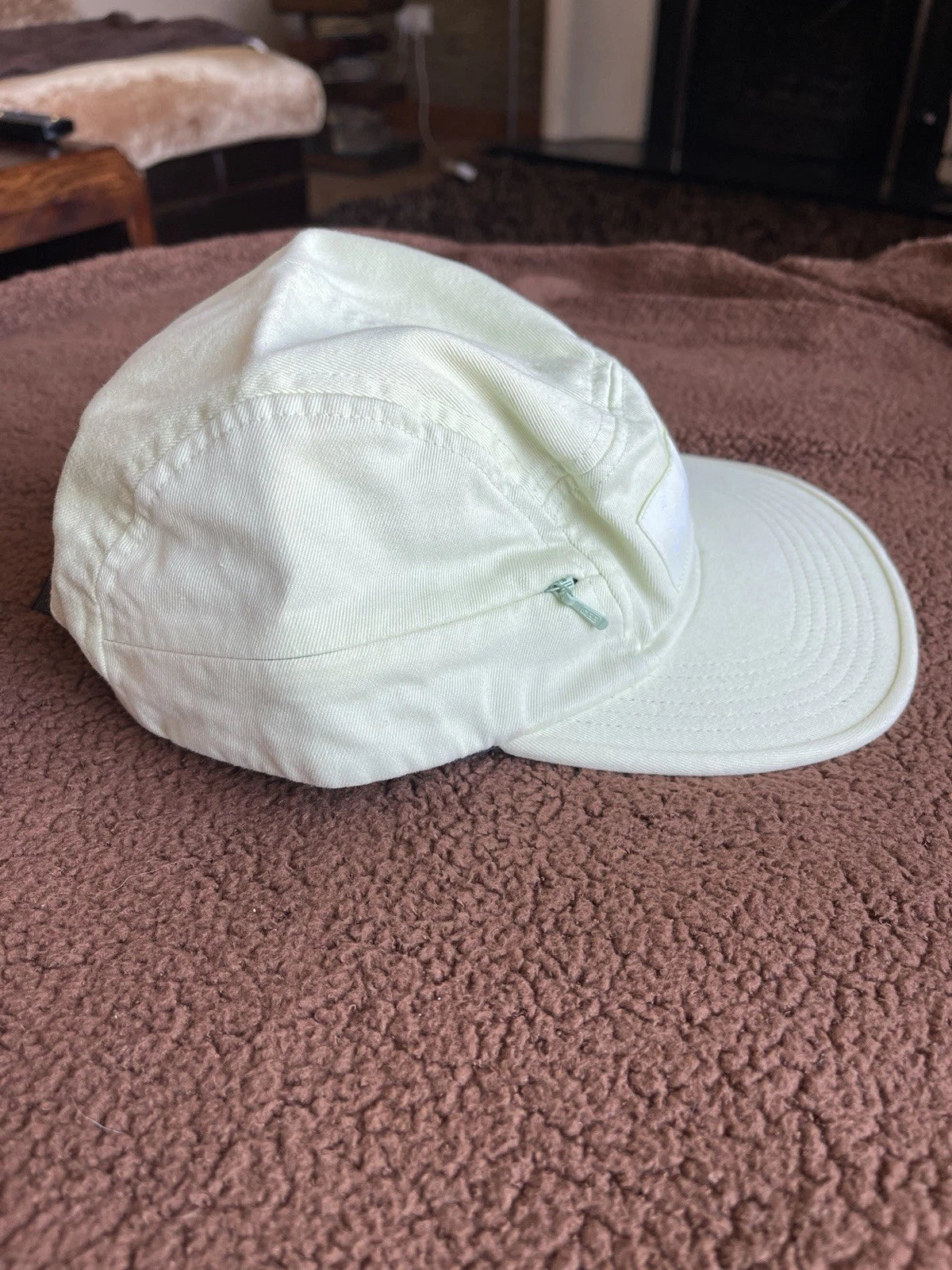 eBay 168542481660 photo 2: Supreme Side Zip Camp Cap In Pale Green (FW 2017), One Size