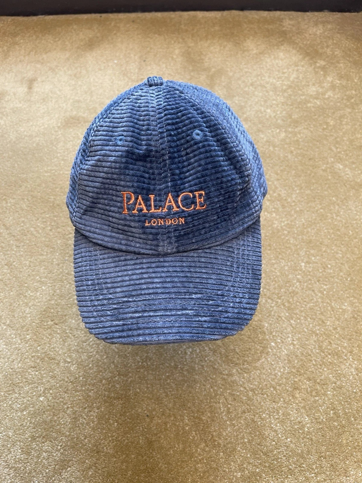 eBay 168295318822 photo 2: Men’s Palace Waff Limits 6-Panel Corduroy Cap In Blue (FW 2018)