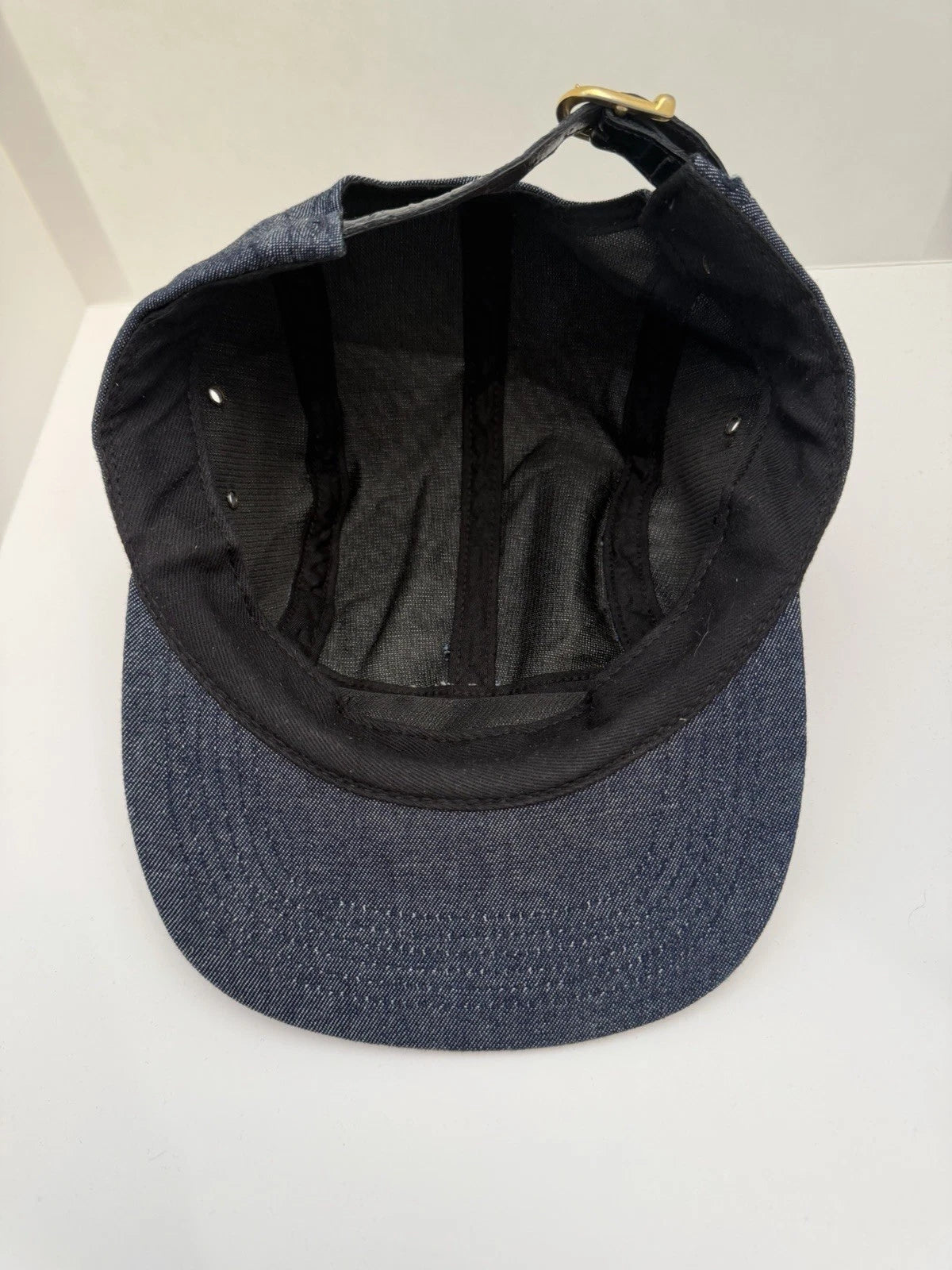 eBay 168578156992 photo 6: Supreme Denim Croc Strap Camp Cap In Indigo (FW 2014) One Size