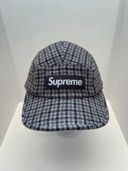 eBay 168520570678 photo 1: Supreme Houndstooth Wool Camp Cap In Brown (FW 2023) One Size