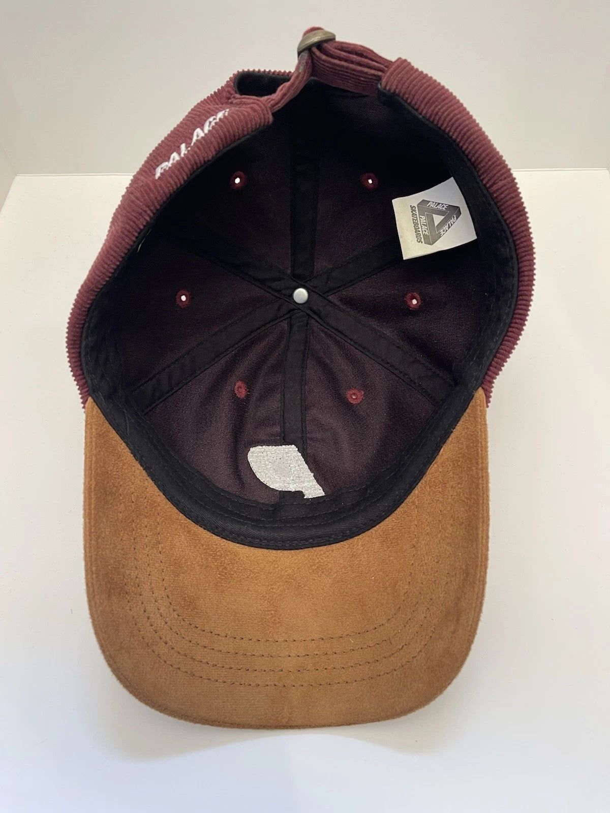 eBay 168525639905 photo 6: Palace P 6-Panel Cord/Suede Cap In Burgundy (FW 2017) One Size