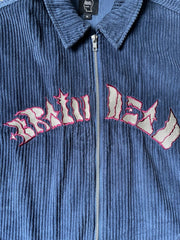 eBay 168238259560 photo 5: Men’s Brain Dead Cobblestone Cord Zip Shirt Jacket in Navy/Blue Size Large