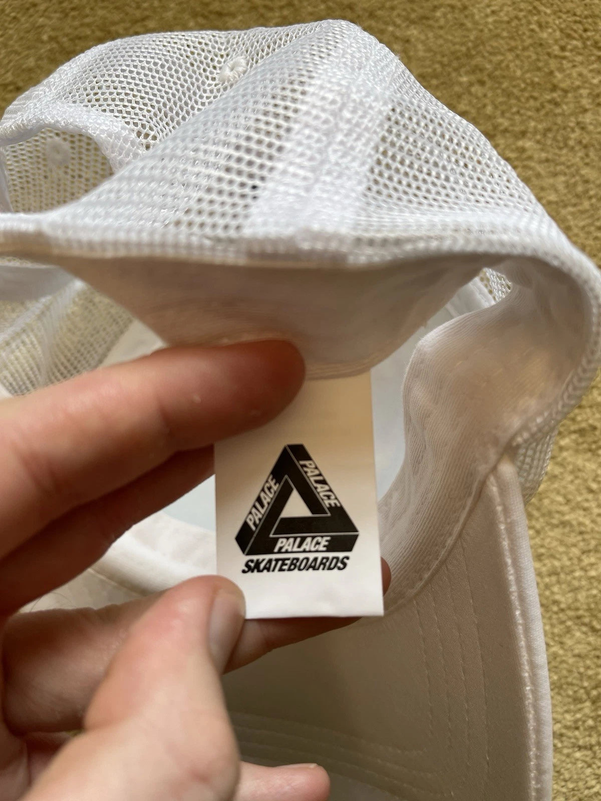 eBay 168357544084 photo 9: Palace Forever Trucker Cap In White (SS 2023)