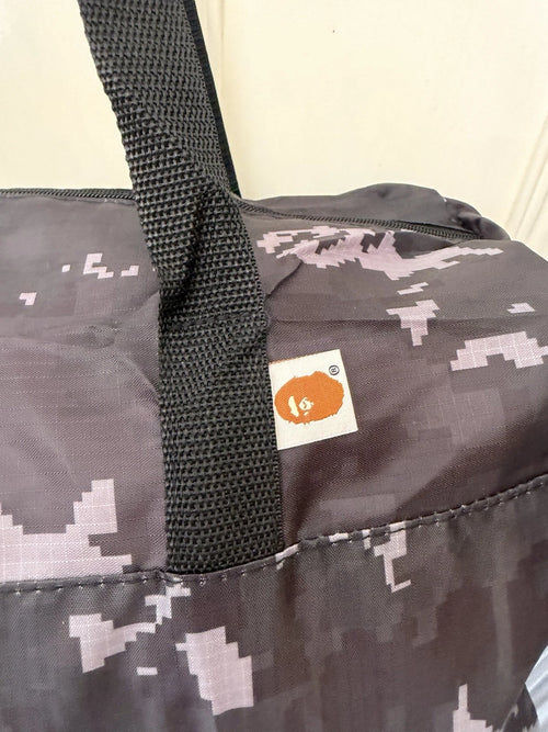 eBay 168549422211 photo 2: A Bathing Ape Digi Camo Duffle Bag In Black/Grey, Japan Exclusive, BNWOT