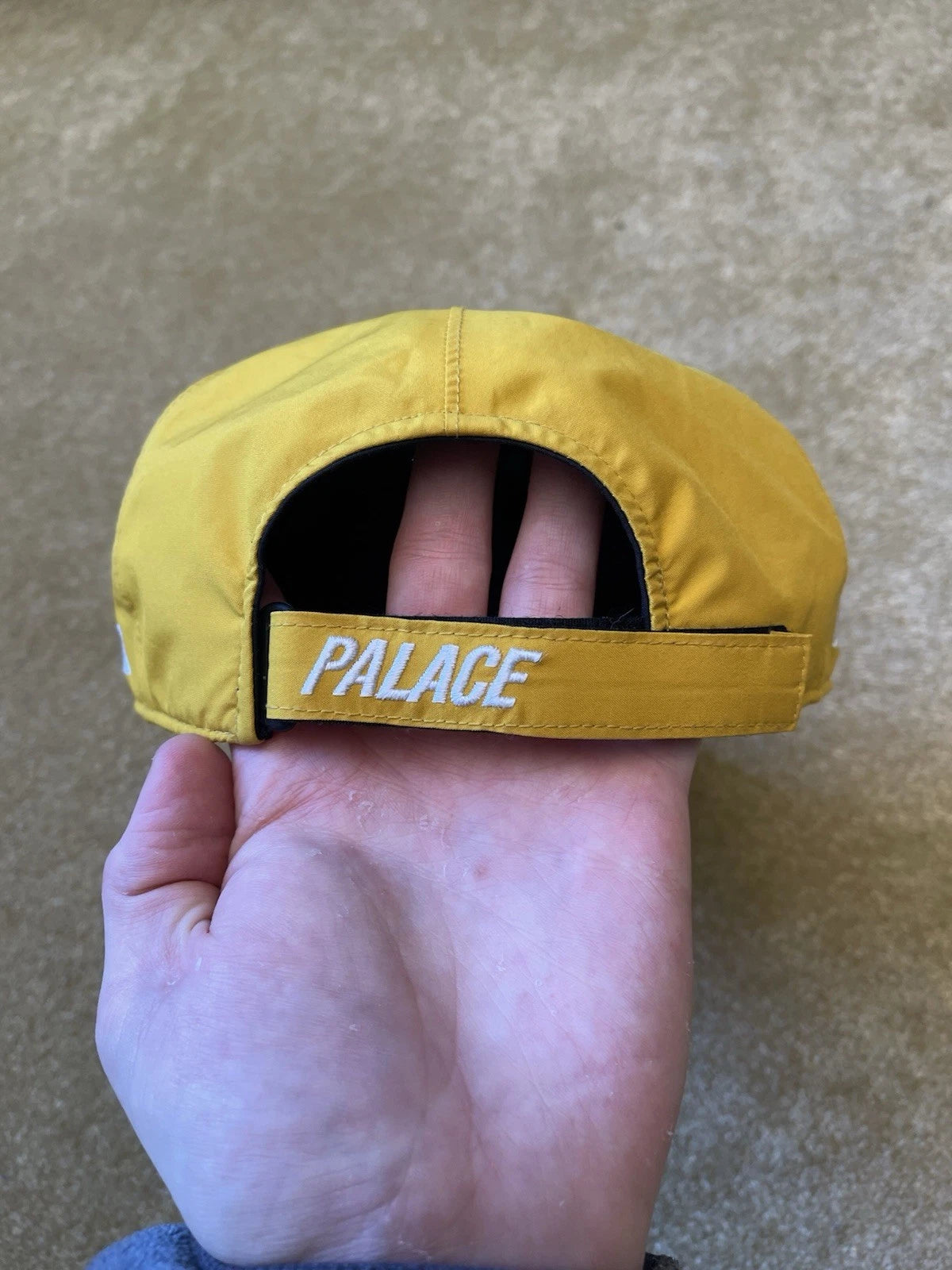 eBay 168084706202 photo 5: Men’s Palace Gore-Tex P 6-Panel Cap in Yellow (FW 2020)